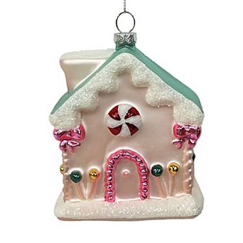 St. Nicholas Square® Glass Candy House Christmas Ornament