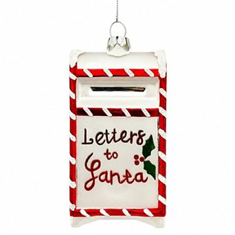 St. Nicholas Square® Glass Letters to Santa Christmas Ornament with Loop for Hanging