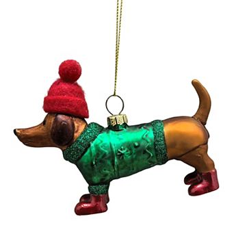 St. Nicholas Square® Glass Dog Christmas Ornament