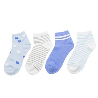 Girls SO® 4-Pack Ankle Socks