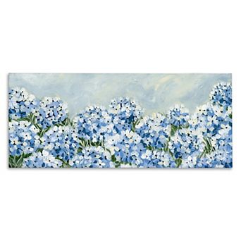 Stupell Home Decor Blue Hydrangea Meadow Canvas Wall Art