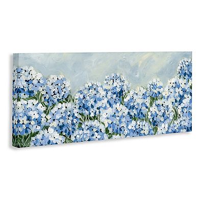 Stupell Home Decor Blue Hydrangea Meadow Canvas Wall Art