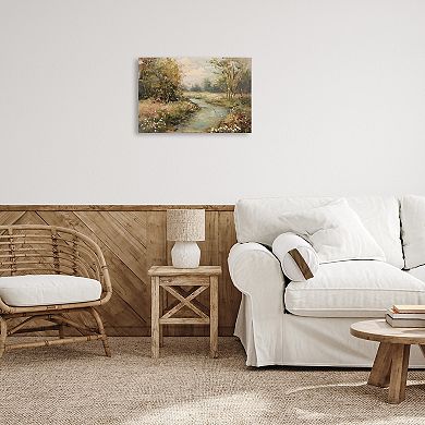 Stupell Home Decor Spring Stream Landscape Canvas Wall Art