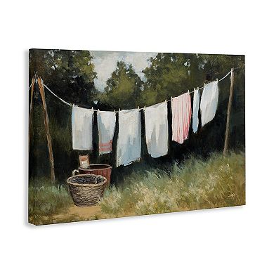 Stupell Home Decor Artistic Laundry Out To Dry Canvas Wall Art