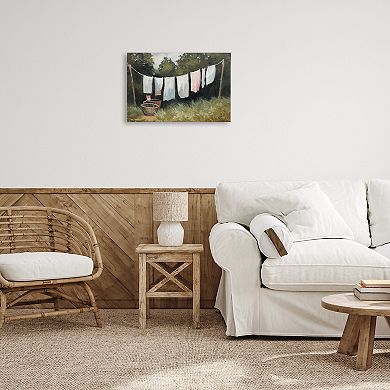 Stupell Home Decor Artistic Laundry Out To Dry Canvas Wall Art