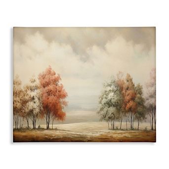 Stupell Home Decor Muted Autumn Treeline Canvas Wall Art