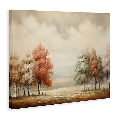 Stupell Home Decor Muted Autumn Treeline Canvas Wall Art