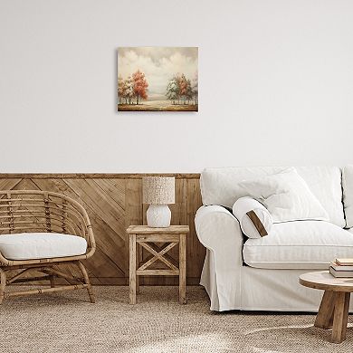 Stupell Home Decor Muted Autumn Treeline Canvas Wall Art