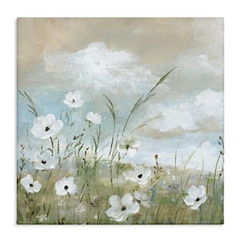 Stupell Home Decor Clouds Beyond Meadow Canvas Wall Art