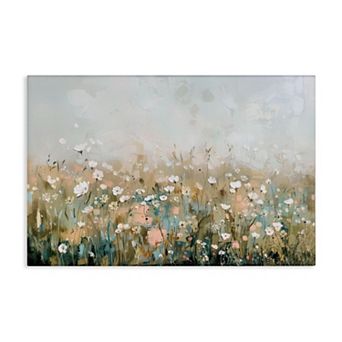 Stupell Home Decor Pastel Meadow Wildflowers Canvas Wall Art