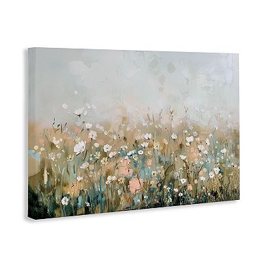 Stupell Home Decor Pastel Meadow Wildflowers Canvas Wall Art