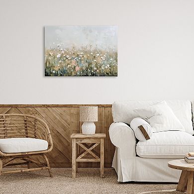 Stupell Home Decor Pastel Meadow Wildflowers Canvas Wall Art