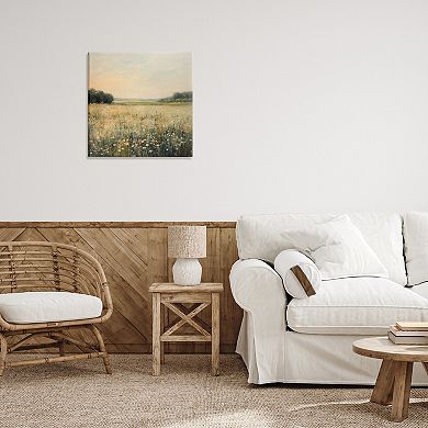 Stupell Home Decor Warm Wildflower Landscape Canvas Wall Art