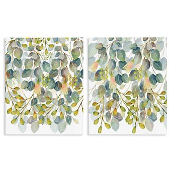 Stupell Home Decor Layered Ivy Hanging Botanicals 2 pc Canvas Wall Art