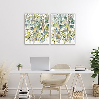 Stupell Home Decor Layered Ivy Hanging Botanicals 2-Piece Canvas Wall Art