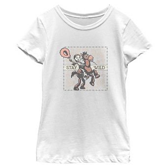 Girls 6-16 Disney / Pixar's Toy Story 5 Jessie & Bullseye Stay Wild Graphic Tee