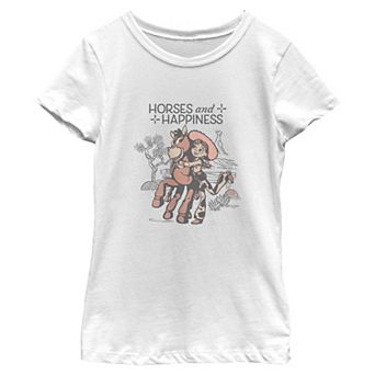Girls 6-16 Disney / Pixar's Toy Story 5 Jessie & Bullseye Horses & Happiness Graphic Tee