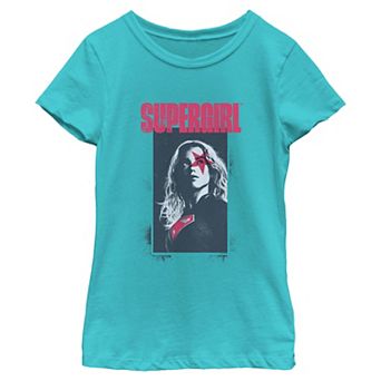 Girls 6-16 DC Comics Supergirl Star Poster Graphic Tee
