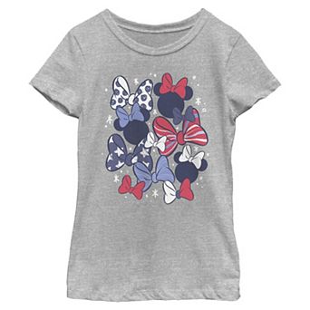 Girls 7-16 Disney's Minnie Mouse Americana Bows Graphic Tee