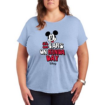 Plus Size Disney's Mickey Mouse It's an Ears On Kinda Day Graphic Tee