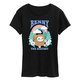 Women's Squishmallows Benny The Bigfoot Graphic Tee