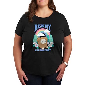 Plus Size Squishmallows Benny The Bigfoot Graphic Tee