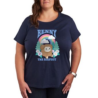 Plus Size Squishmallows Benny The Bigfoot Graphic Tee