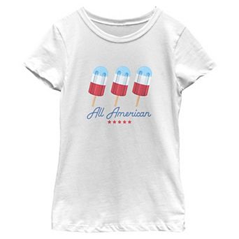 Girls 7-16 All-American Popsicles Graphic Tee