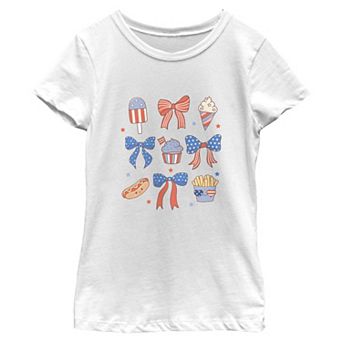 Girls 7-16 Americana Bows & Treats Graphic Tee