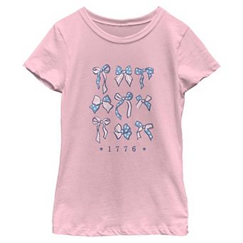 Girls 7-16 Americana Bows 1776 Graphic Tee