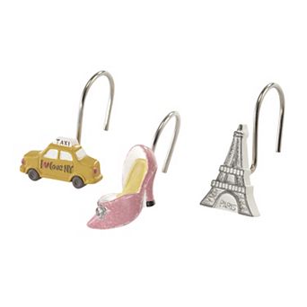 Nicole Miller City Girl Decorative Shower Hook Set of 12