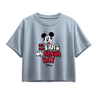 Girls 7-16 Disney's Mickey Mouse It's an Ears On Kinda Day Graphic Tee