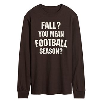 Men's Fall Football Season Long Sleeve Graphic Tee