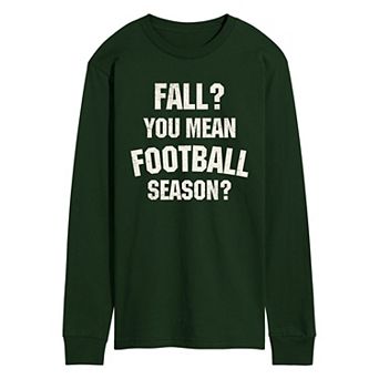 Men's Fall Football Season Long Sleeve Graphic Tee