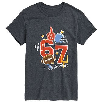 Men's 67 Football Icons Graphic Tee