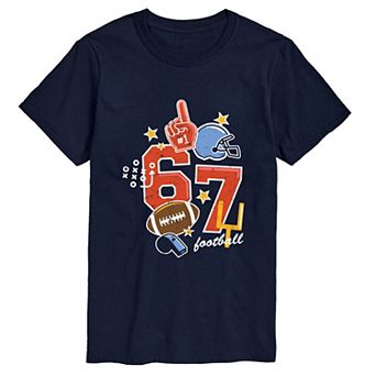 Men's 67 Football Icons Graphic Tee