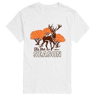 Big & Tall Fall Deer 'Tis the Season Graphic Tee