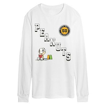 Men's Peanuts Good Grief Academy Long Sleeve Graphic Tee