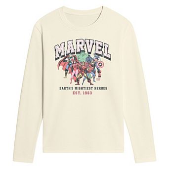 Men's Marvel Earth's Mightiest Heroes Long Sleeve Graphic Tee