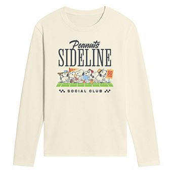 Men's Peanuts Sideline Social Club Long Sleeve Graphic Tee