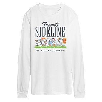 Men's Peanuts Sideline Social Club Long Sleeve Graphic Tee