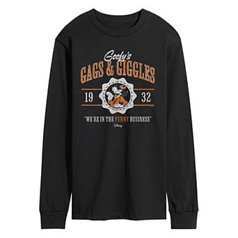 Men's Disney's Goofy's Gags & Giggles Long Sleeve Graphic Tee