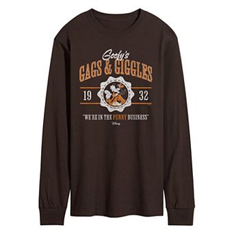 Men's Disney's Goofy's Gags & Giggles Long Sleeve Graphic Tee