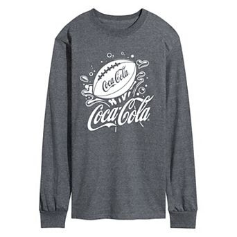 Men's Coca-Cola Football Splash Long Sleeve Graphic Tee