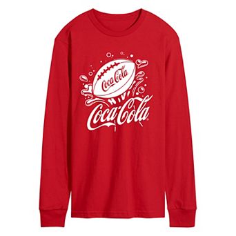 Men's Coca-Cola Football Splash Long Sleeve Graphic Tee