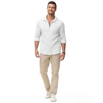 Men's Long Sleeve Shirt Casual Business Button Down