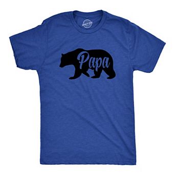 Mens Papa Bear Funny Shirts for Dads Gift Idea Humor Novelty Tees Family T shirt
