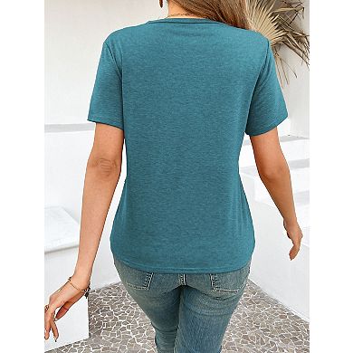 Women's Casual Short Sleeve Crewneck T-Shirt