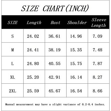 Women's Casual Short Sleeve Crewneck T-Shirt