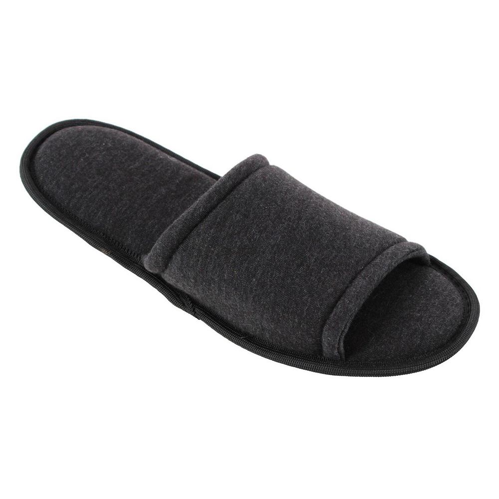 CTM Men's Open Toe Slide House Slippers